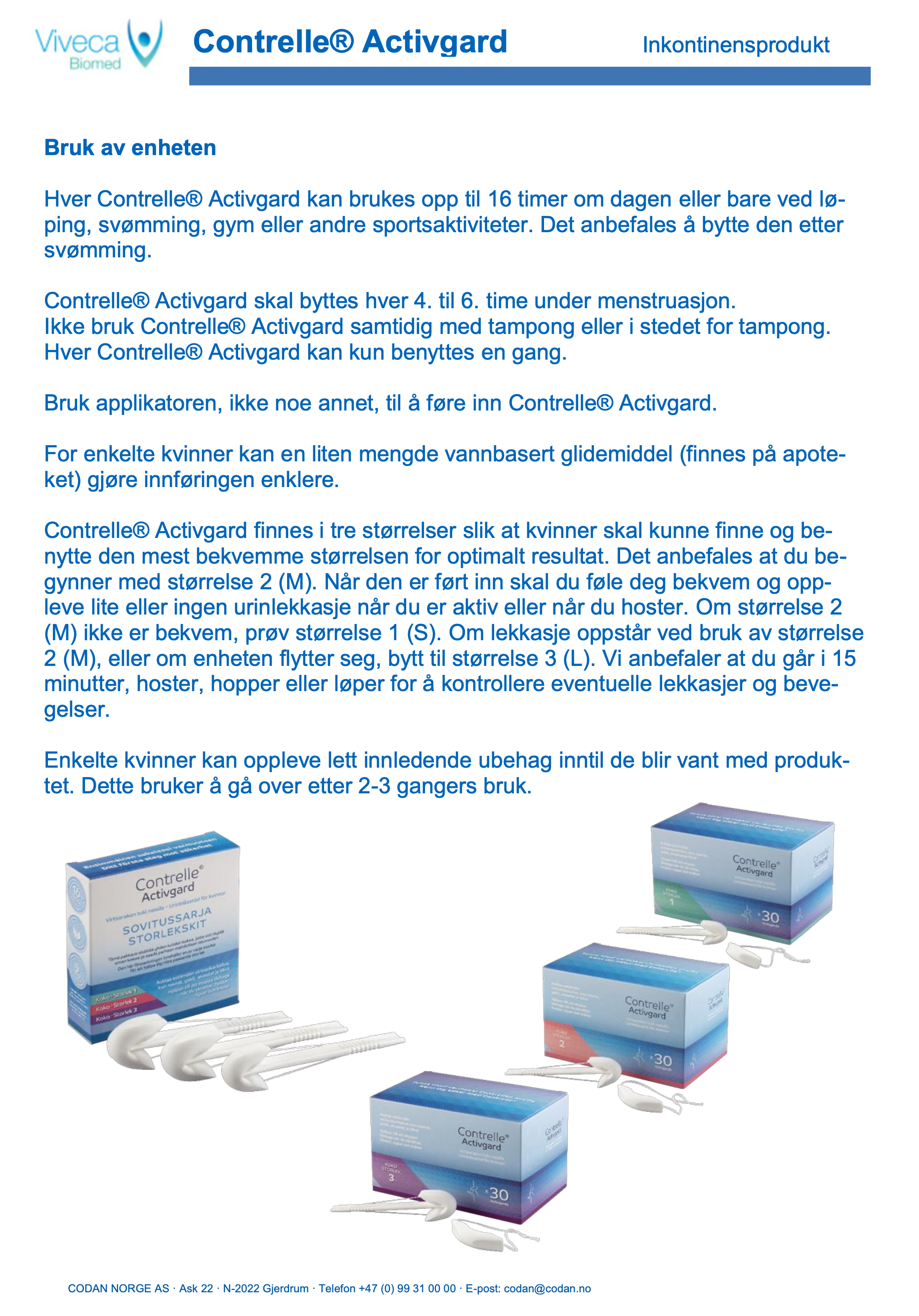 Contrelle (r) Activgard | Produktsjefen